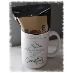 Creston BC Mug Gift  - With Sasquatch Coffee